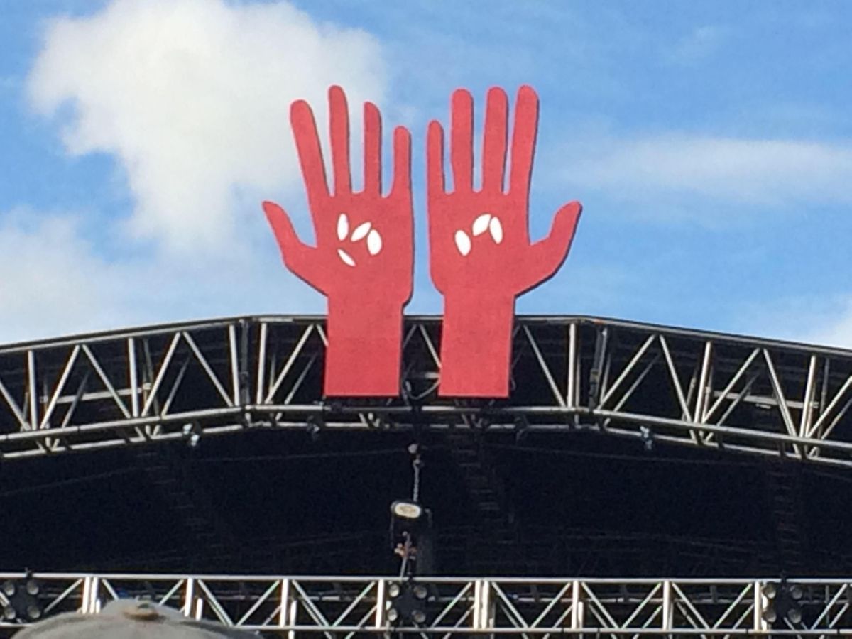 The main stage at 2023’s Greenbelt Festival