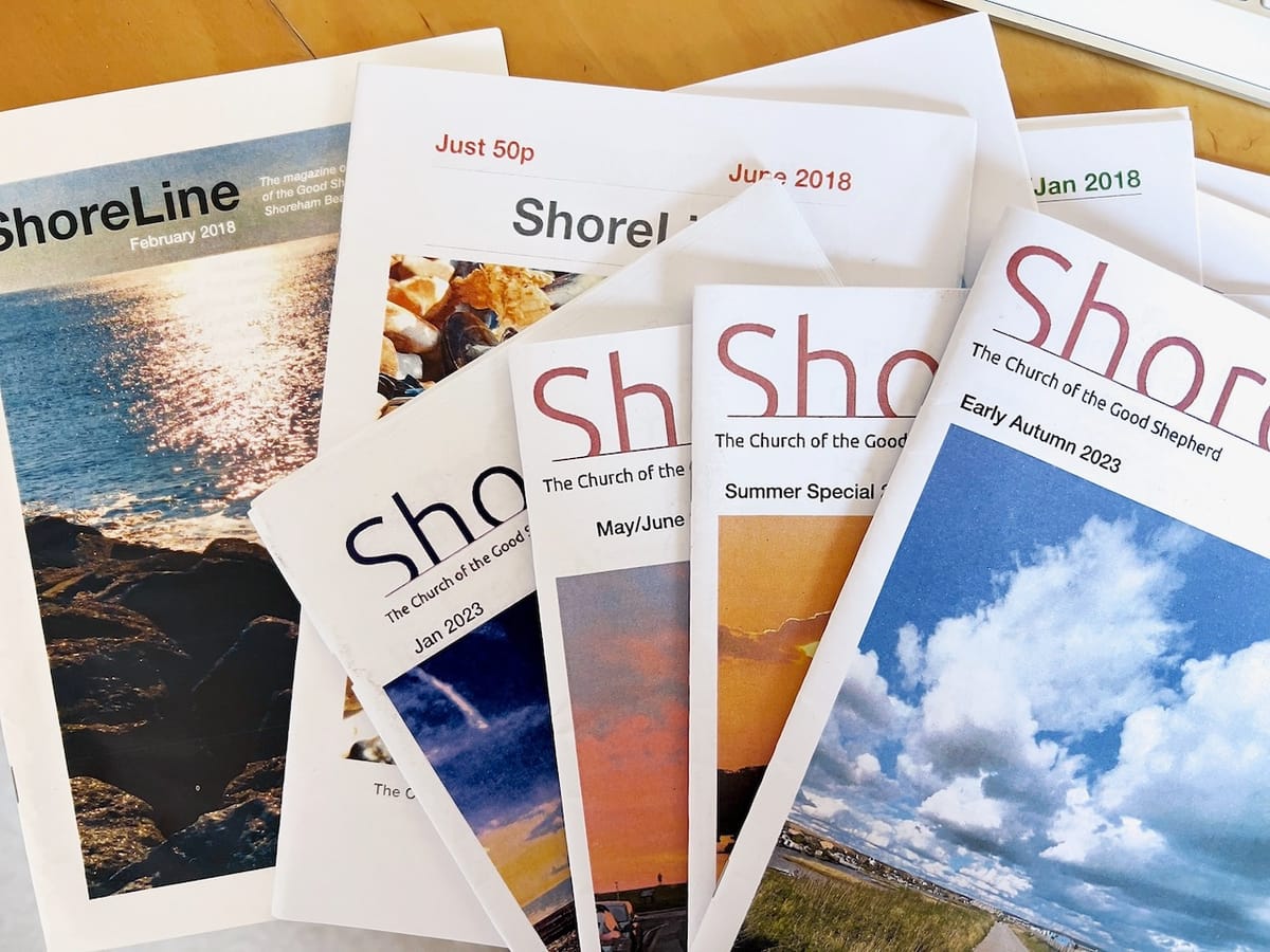 Old issues of ShoreLine magazine