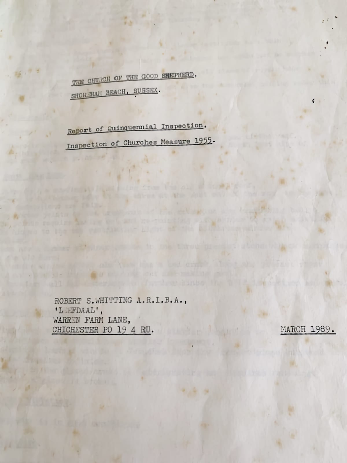 Churchwardens’ Corner: Terrier